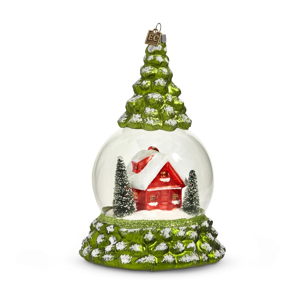 RAZ Imports EC 7.5" Cabin in the Woods Ornament