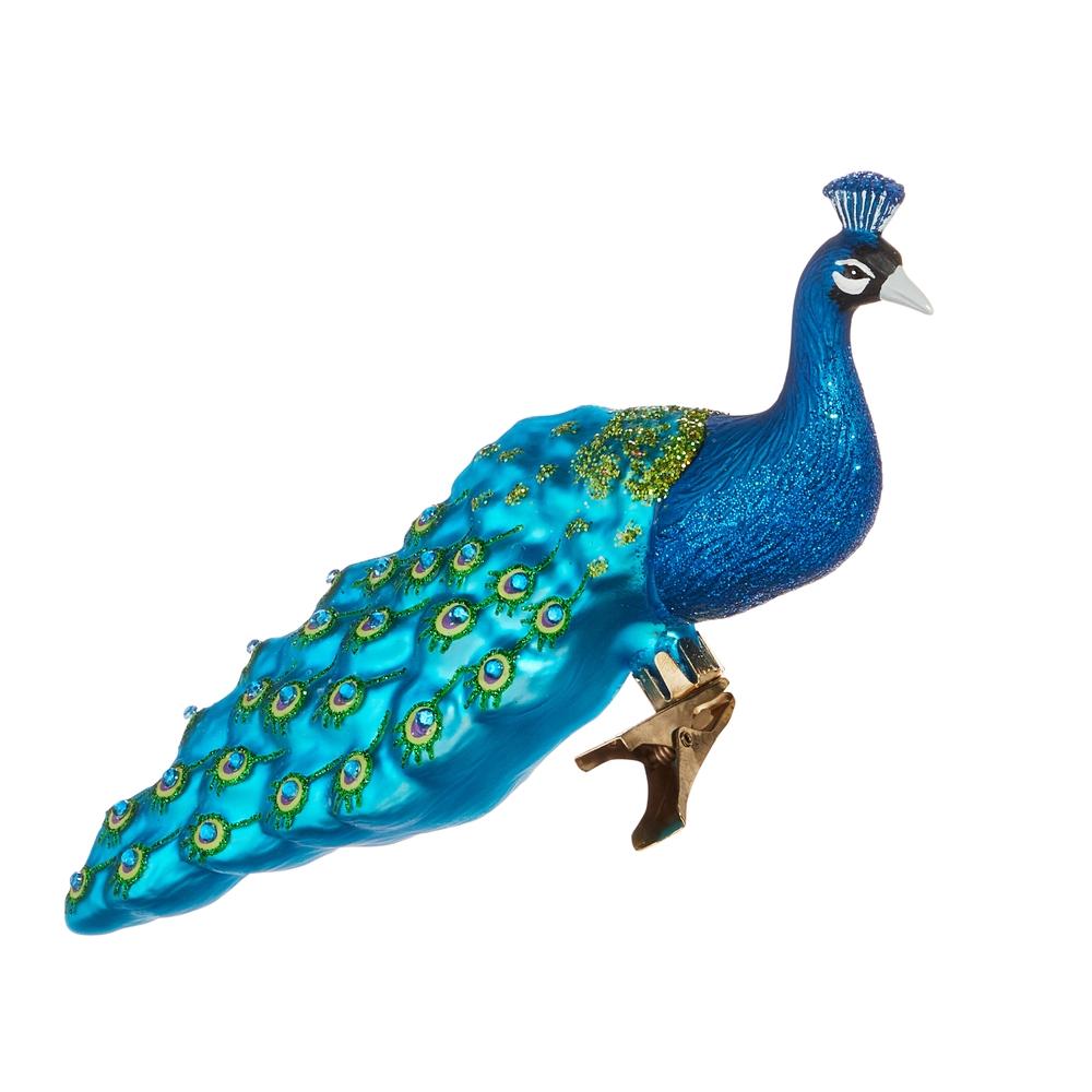 RAZ Imports EC 7" Peacock Ornament