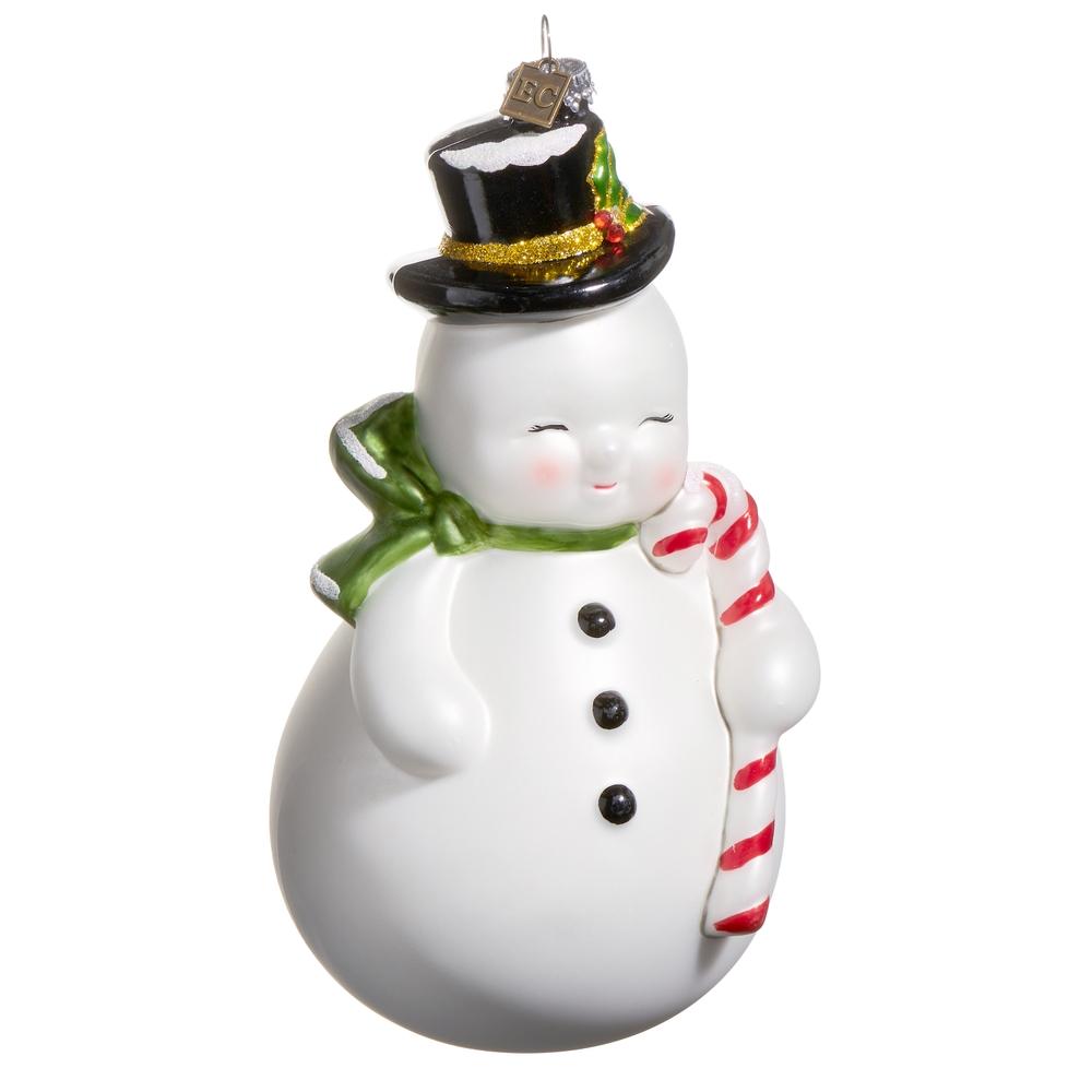 RAZ Imports EC 8" Snowman Blow Mold Ornament