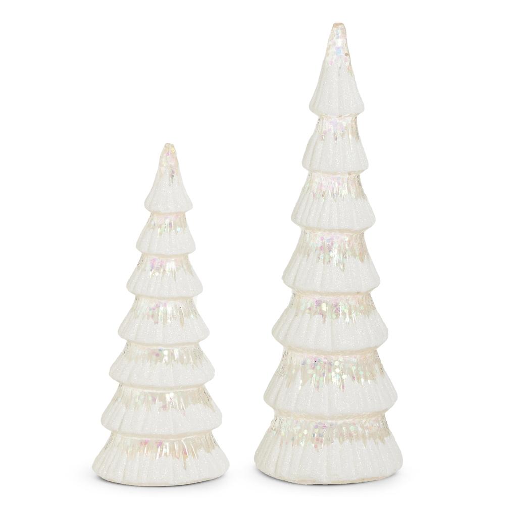 RAZ Imports Iridescent Snowy Trees