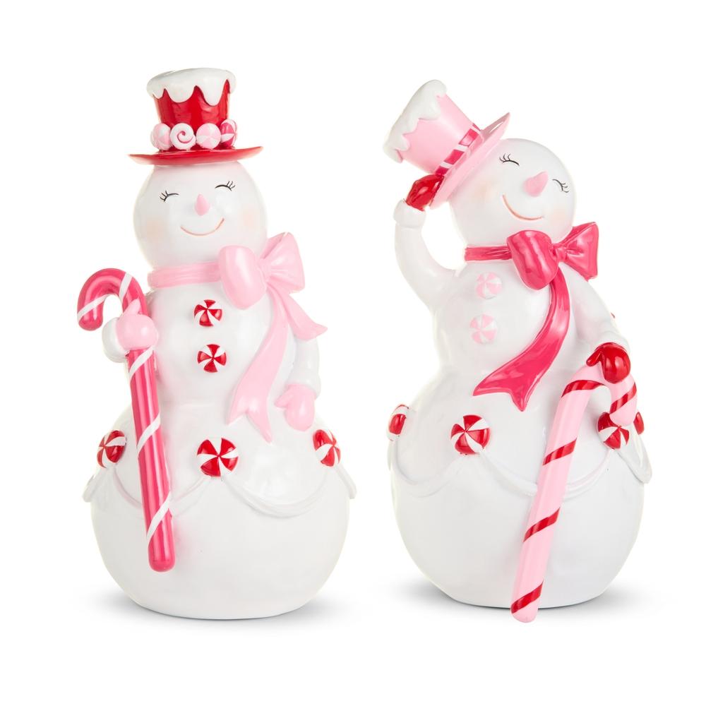 RAZ Imports Pink Candy Snowman