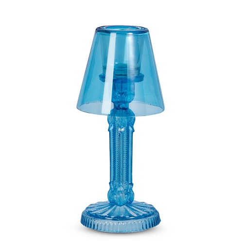 RAZ Imports *SB* 10.5" Blue Tall Lamp Candle Holder