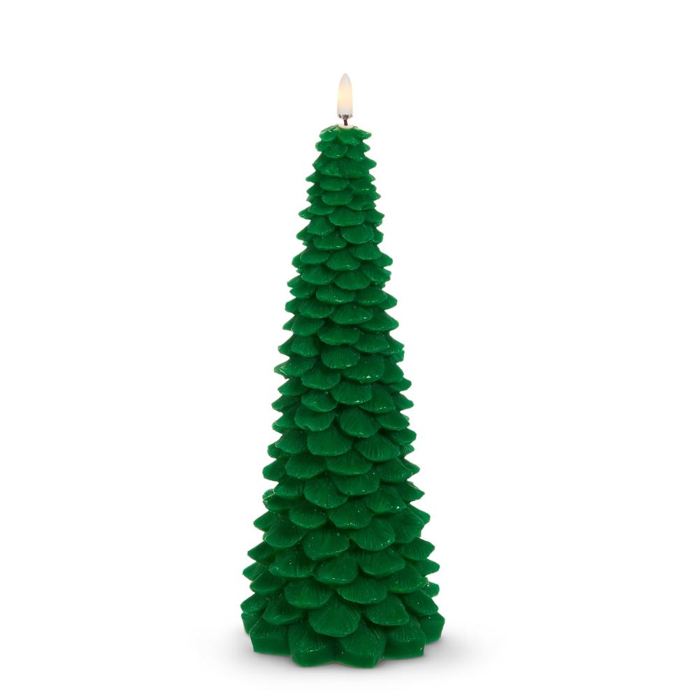 RAZ Imports *SB* 10.5" Green Tree Candle