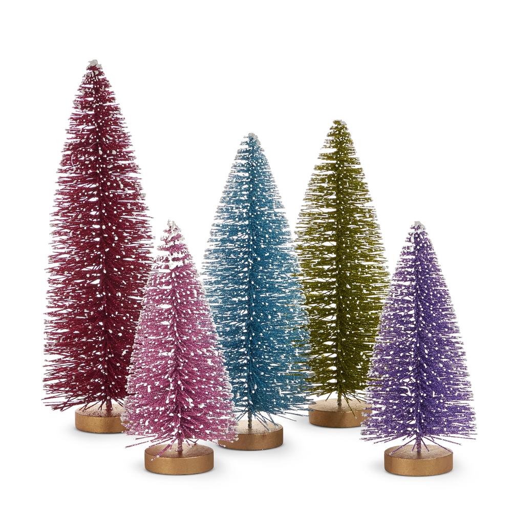 RAZ Imports *SB* 10.75" Multicolor Glittered Trees