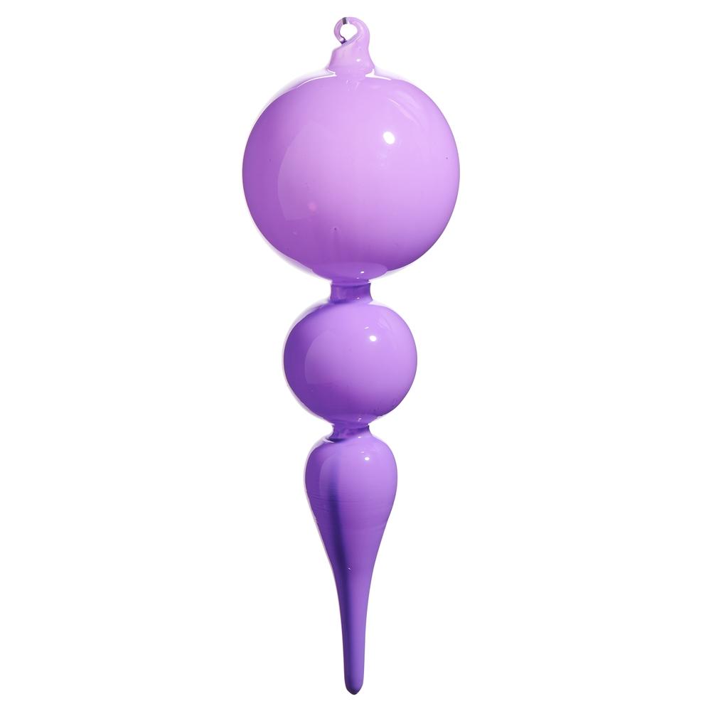 RAZ Imports *SB* 10" Bright Purple Finial Ornament