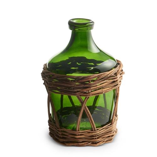 RAZ Imports *SB* 10" Demijohn Bottle in Basket