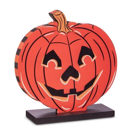 RAZ Imports *SB* 10" Jack O Lantern Cut Out Block