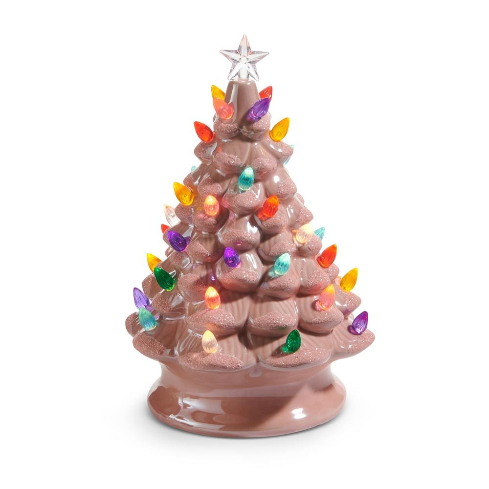RAZ Imports *SB* 10" Lighted Pink Vintage Tree