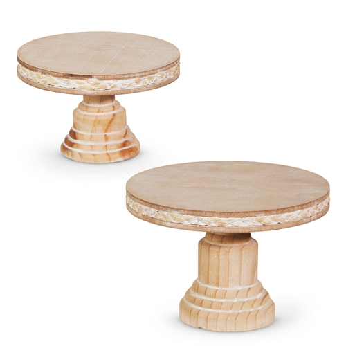 RAZ Imports *SB* 10" Natural Distressed Pedestals