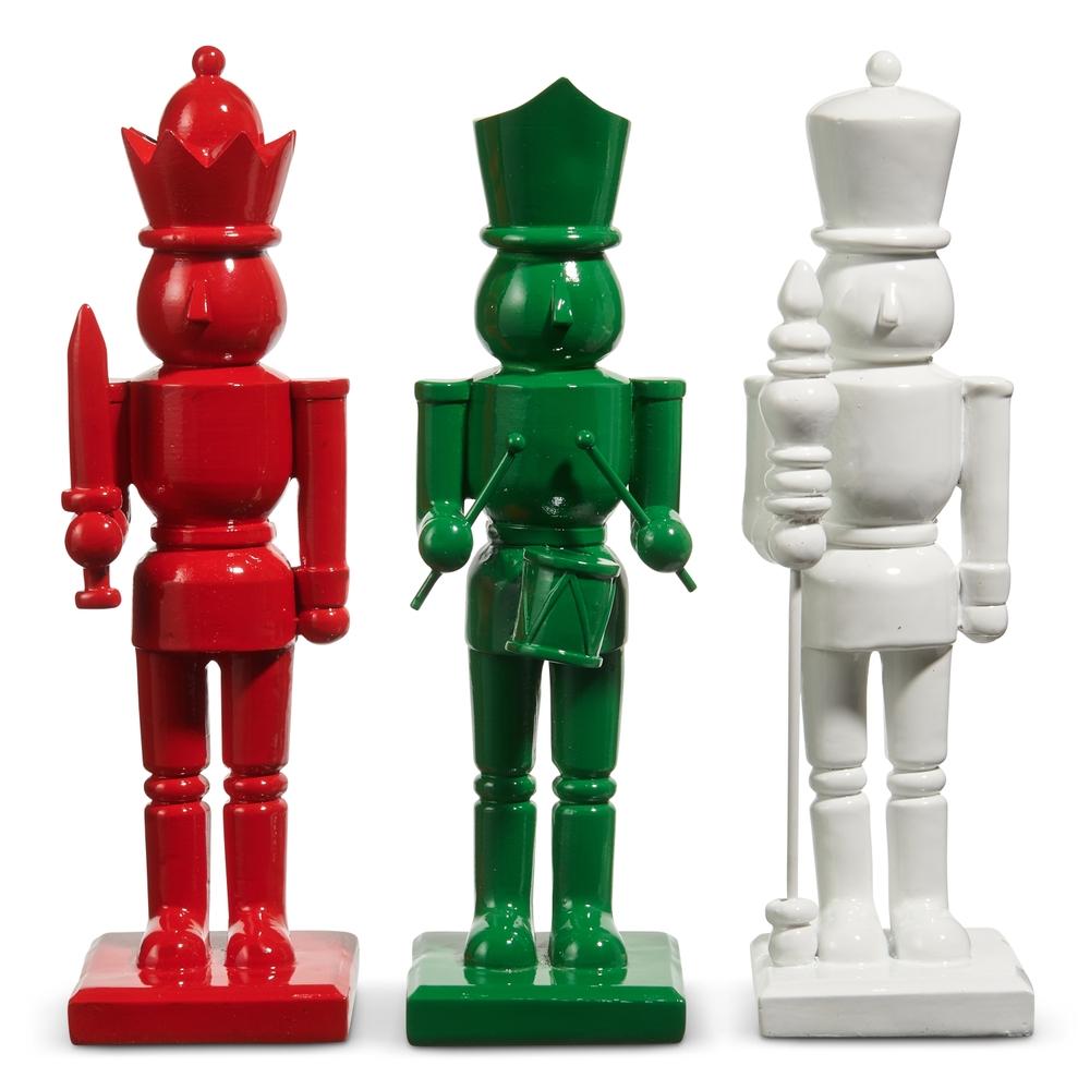 RAZ Imports *SB* 10" Red White and Green Nutcracker