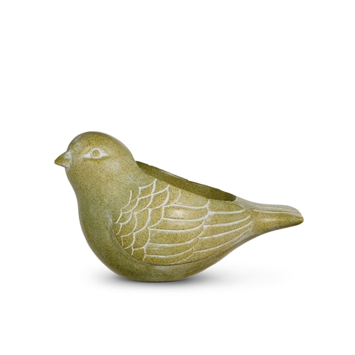 RAZ Imports *SB* 10" Sage Green Bird Planter