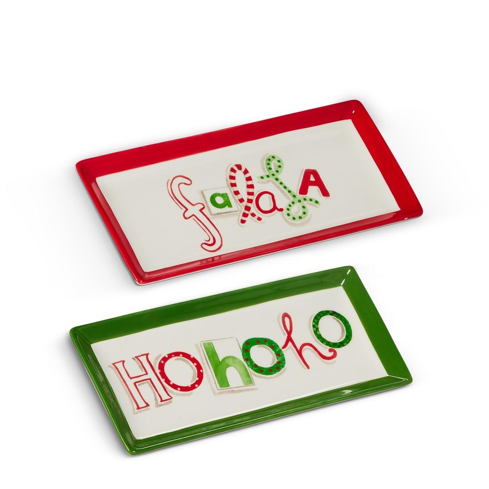 RAZ Imports *SB* 11.25" Falala and HoHoHo Tray