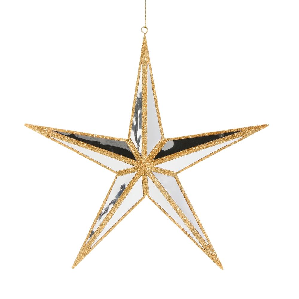 RAZ Imports *SB* 11.25" Mirrored Star Ornament