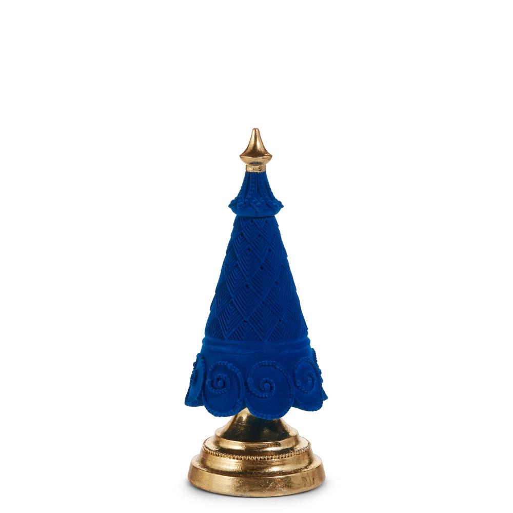 RAZ Imports *SB* 11.5" Blue Flocked Tree