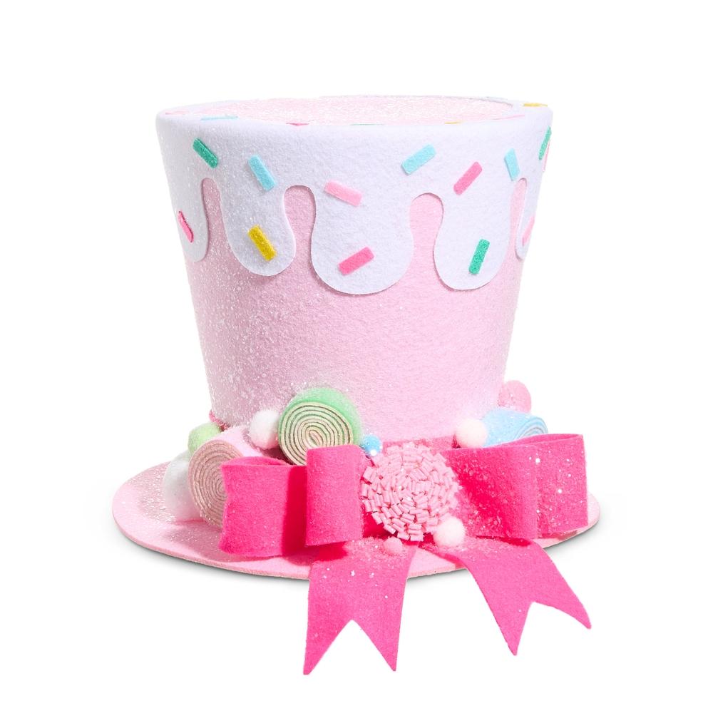 RAZ Imports *SB* 11" Pink Sprinkles Top Hat