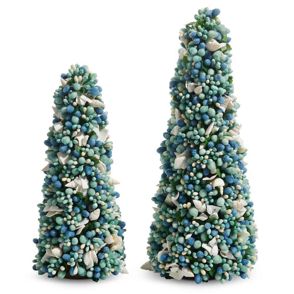 RAZ Imports *SB* 12" Bead and Shell Trees