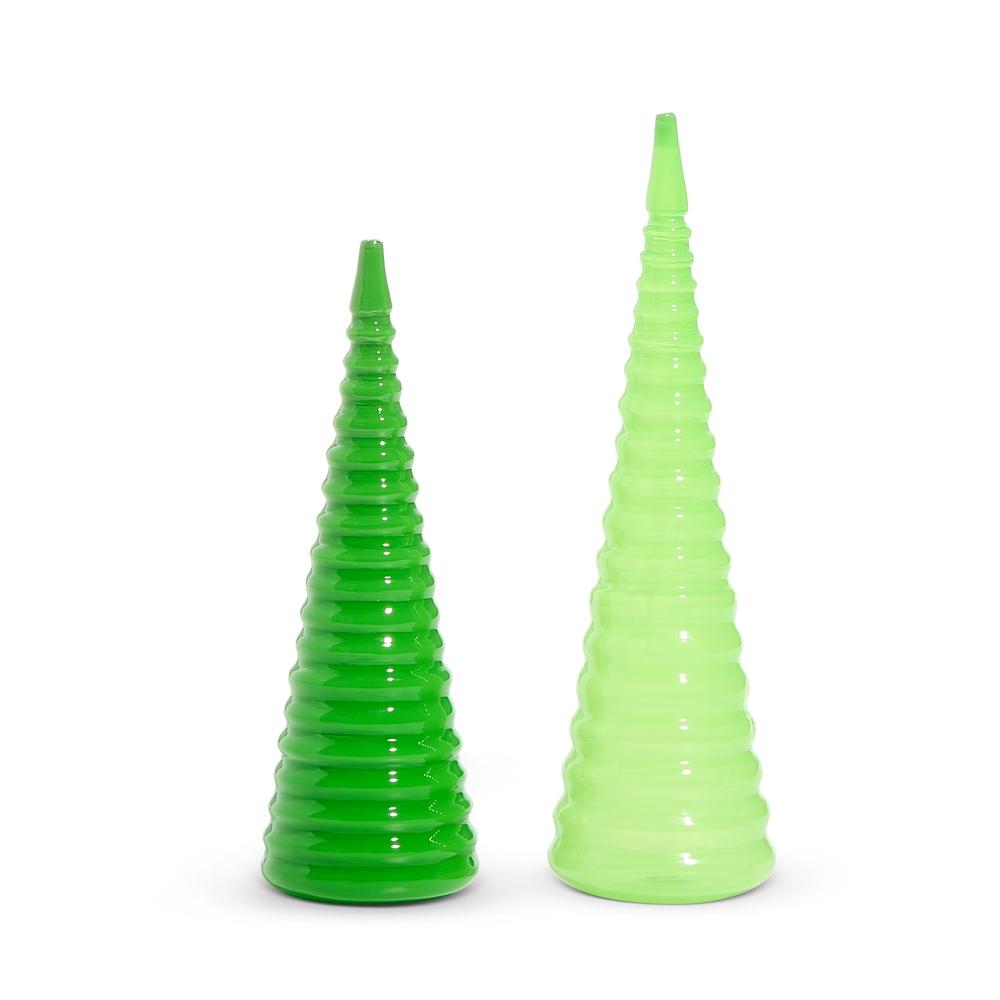 RAZ Imports *SB* 12" Bright Green Spiral Trees