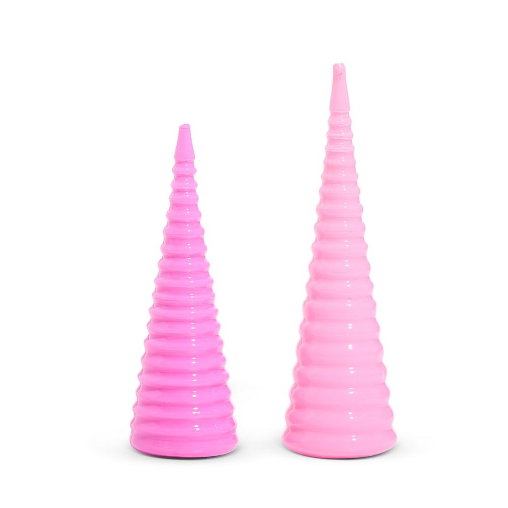 RAZ Imports *SB* 12" Bright Pink Spiral Trees