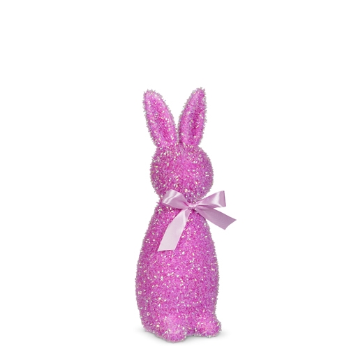 RAZ Imports *SB* 12" Iridescent Purple Flocked Bunny