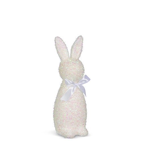 RAZ Imports *SB* 12" Iridescent White Bunny