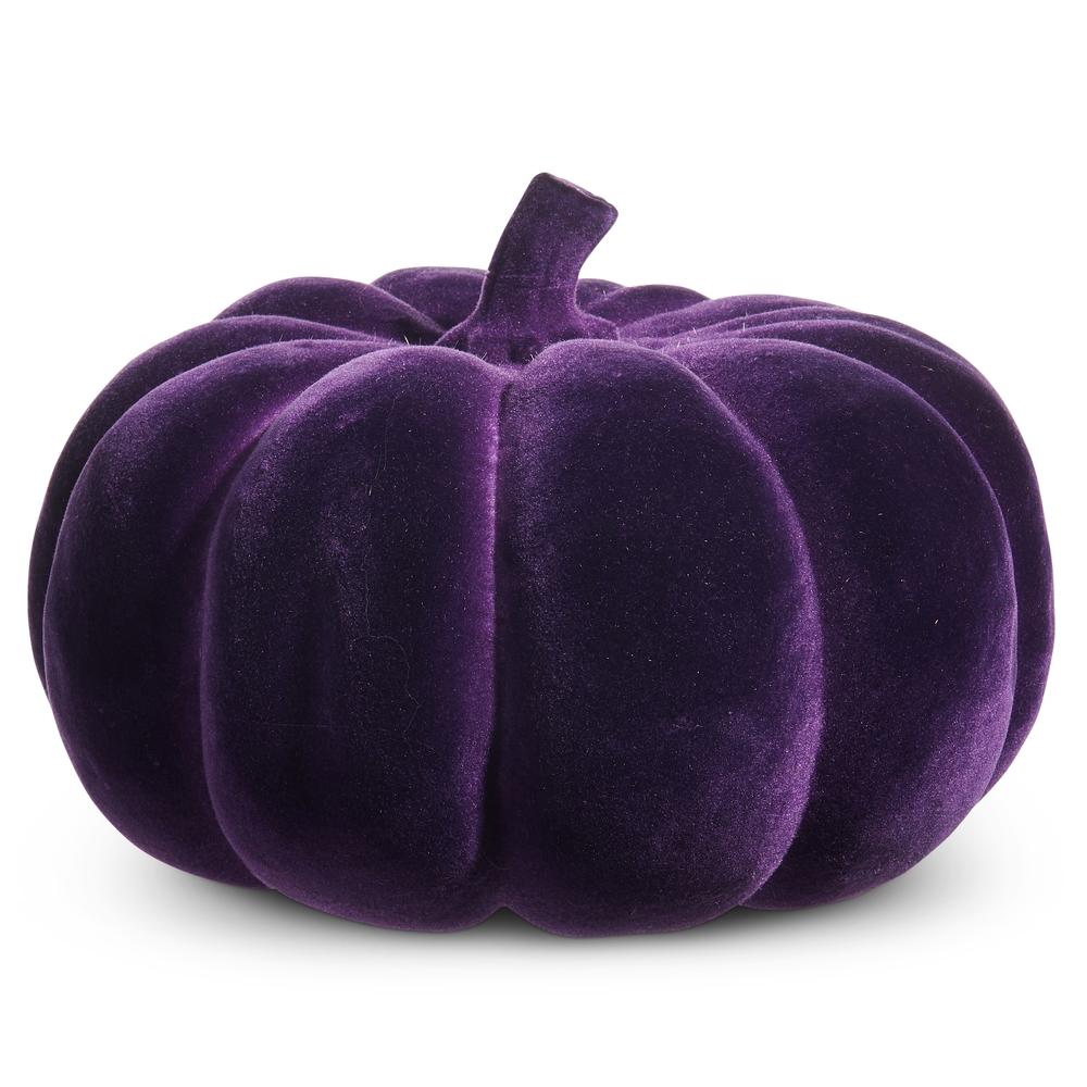 RAZ Imports *SB* 12" Purple Flocked Pumpkin