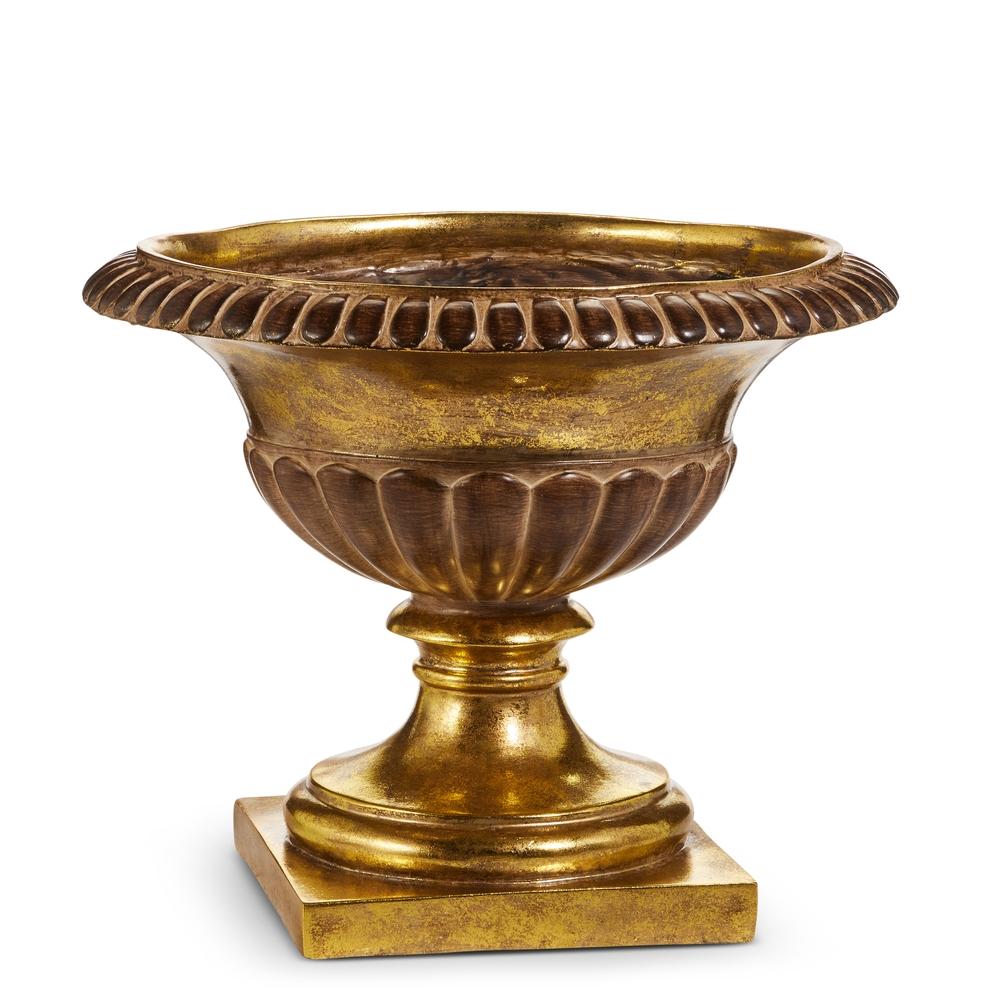 RAZ Imports *SB* 13.5" Gold Urn