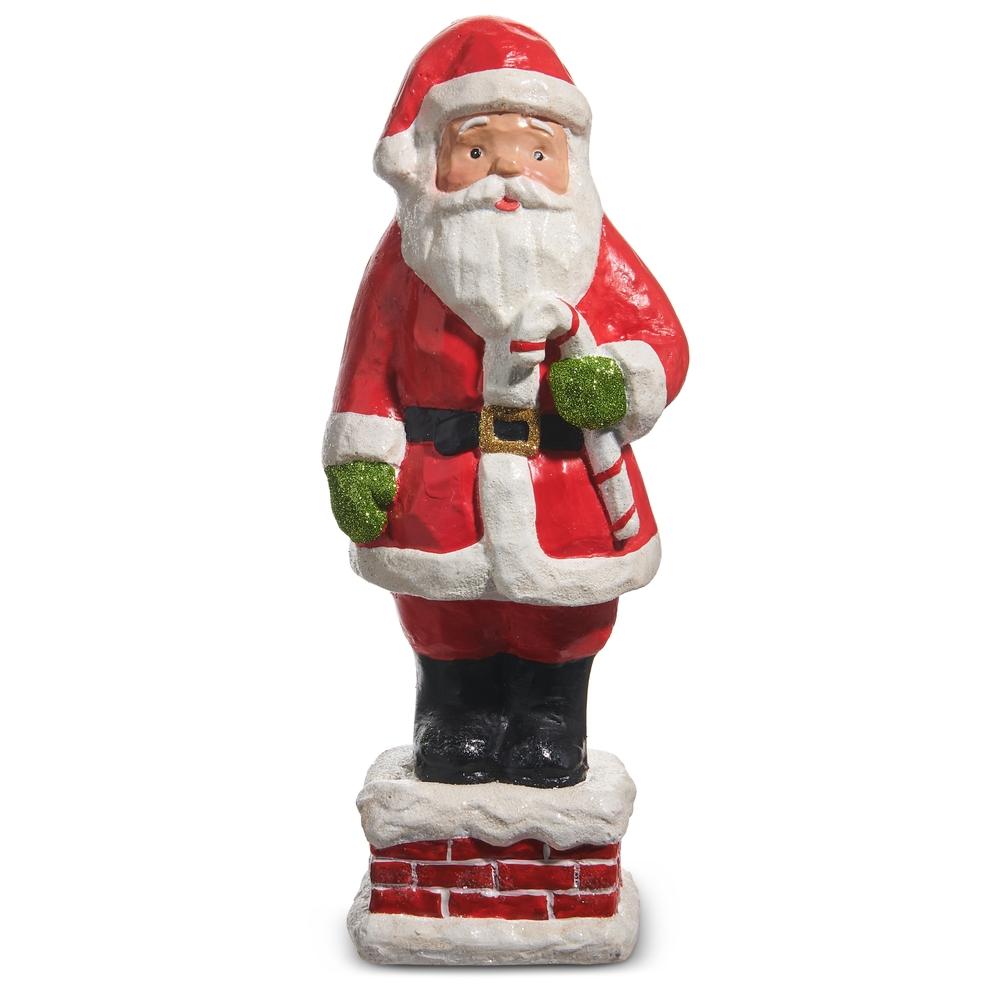 RAZ Imports *SB* 13" Santa Down the Chimney