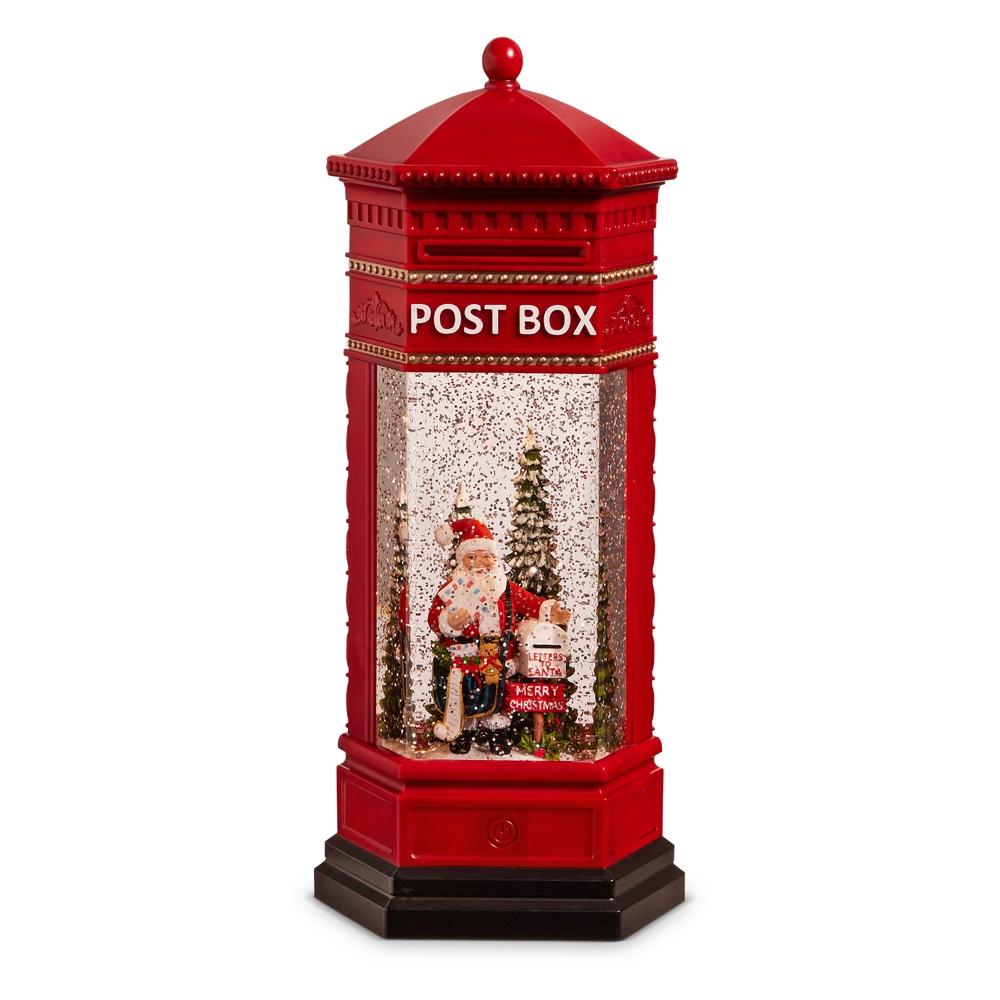 RAZ Imports *SB* 13" Santa Lighted Water Post Box