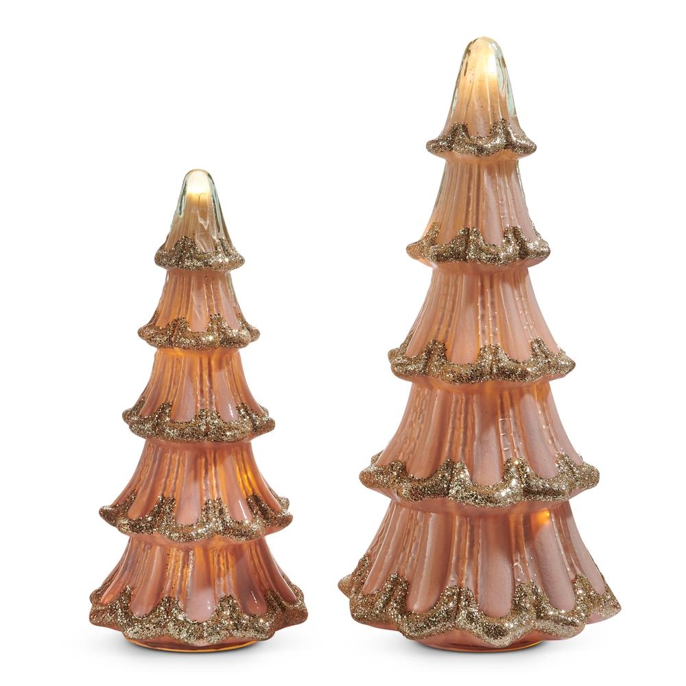 RAZ Imports *SB* 14.5" Pink and Gold Trees