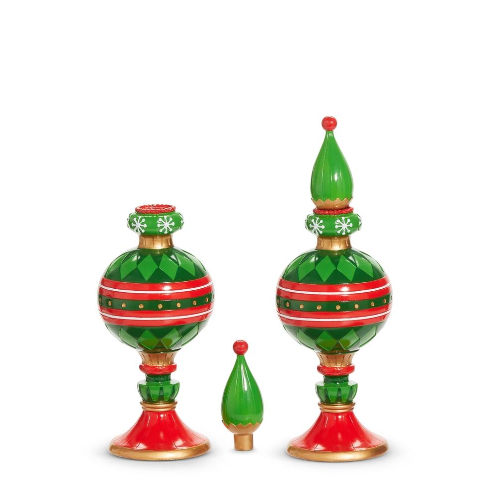 RAZ Imports *SB* 14.5" Witch Eye Finial Candle Holder