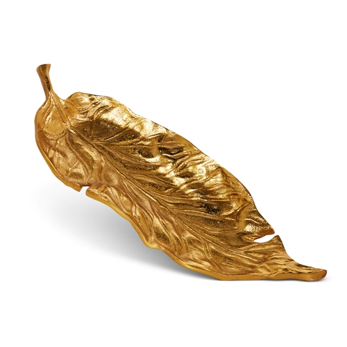 RAZ Imports *SB* 14" Gold Leaf Tray