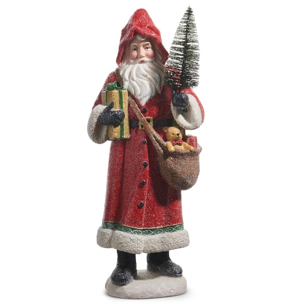 RAZ Imports *SB* 15.5" Red Santa with Bag