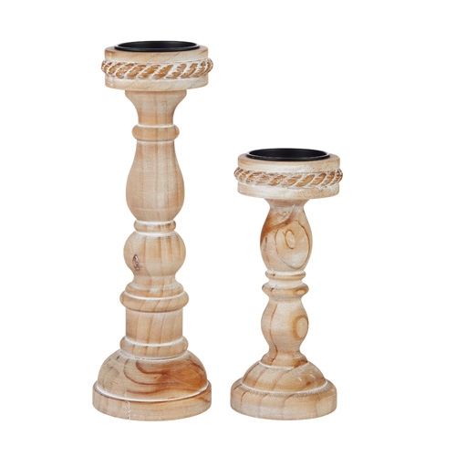 RAZ Imports *SB* 15.5" Twisted Edge Candle Holders