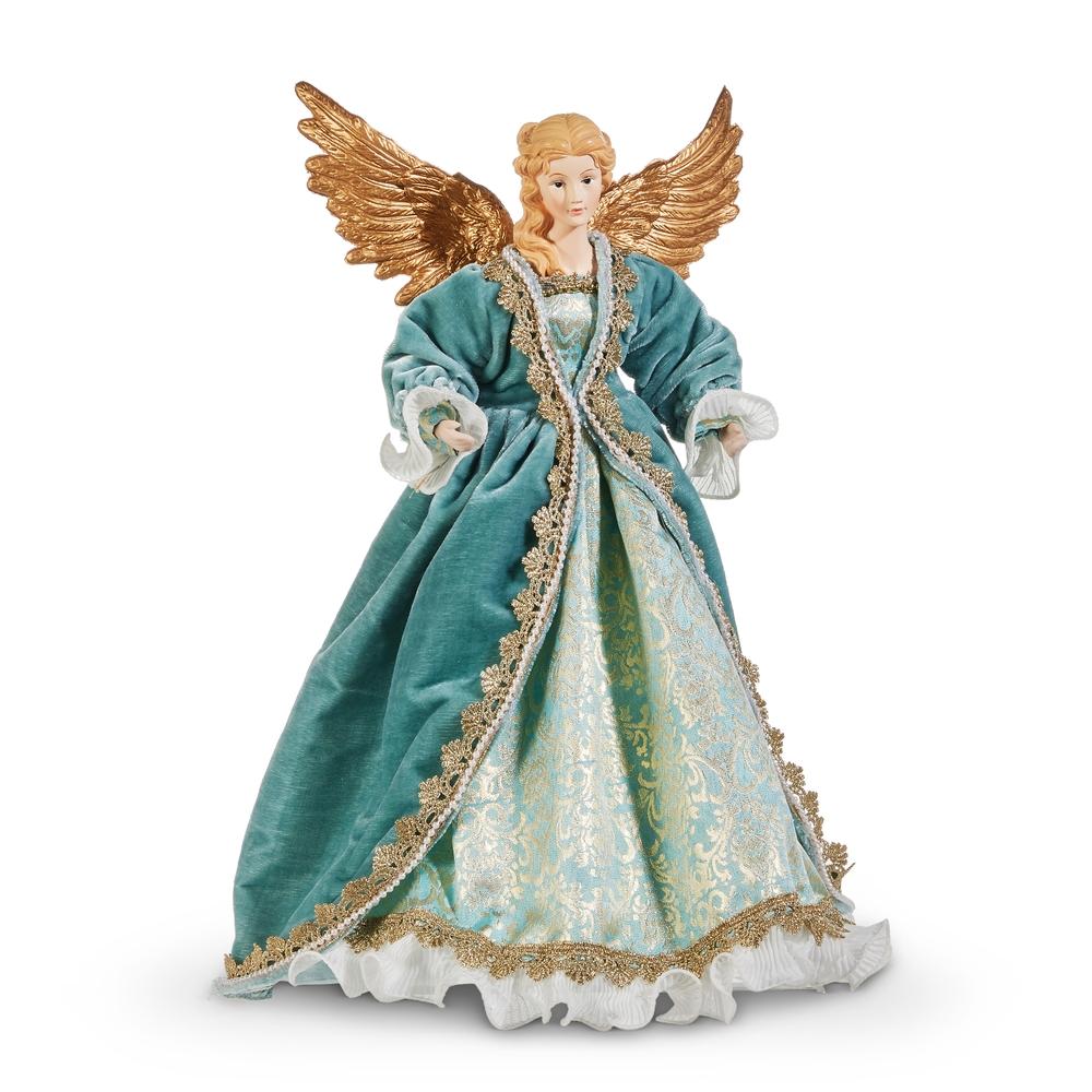 RAZ Imports *SB* 16" Blue Victorian Angel Tree Topper
