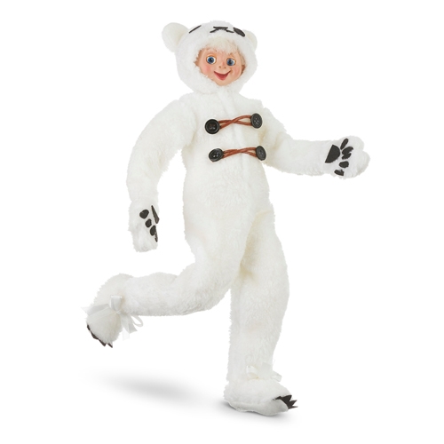 RAZ Imports *SB* 16" Polar Bear Posable Elf
