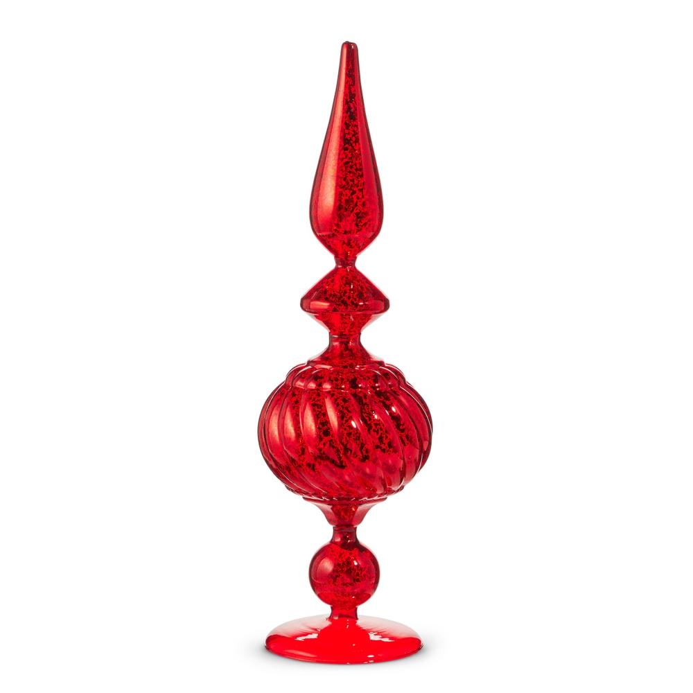 RAZ Imports *SB* 16" Red Glass Finial