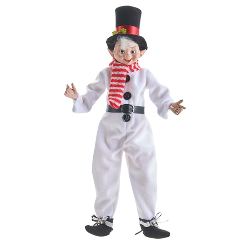 RAZ Imports *SB* 16" Snowman Posable Elf