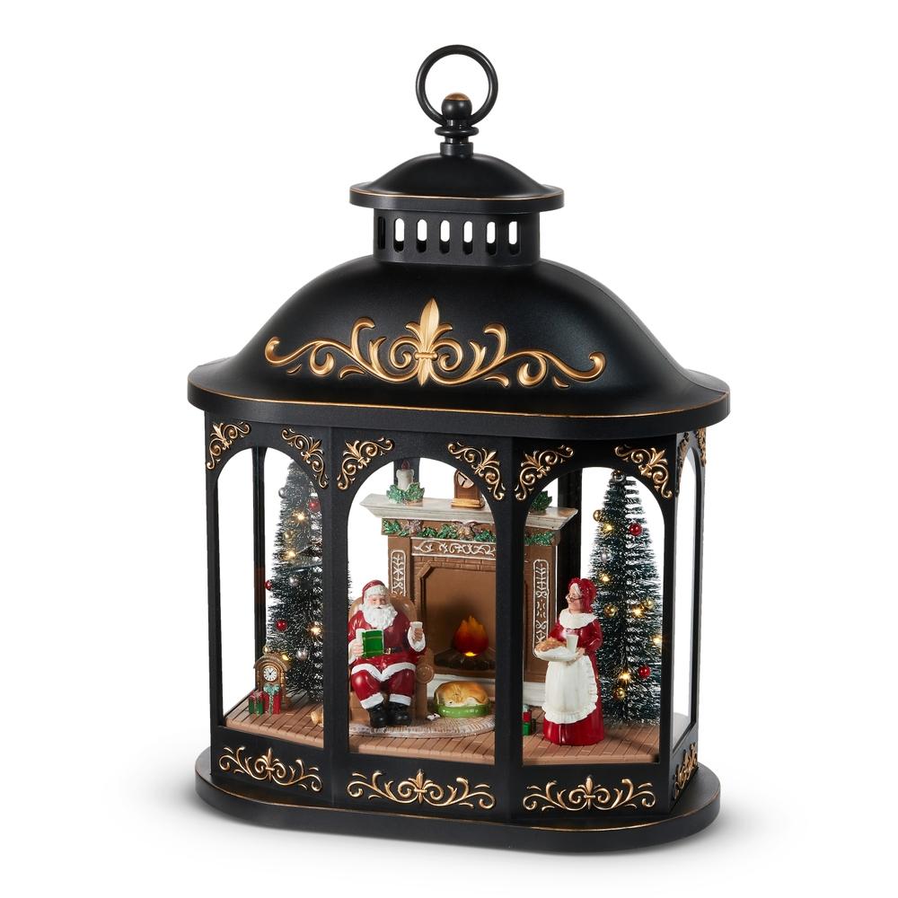 RAZ Imports *SB* 17.25" Lighted Resting Santa Lantern