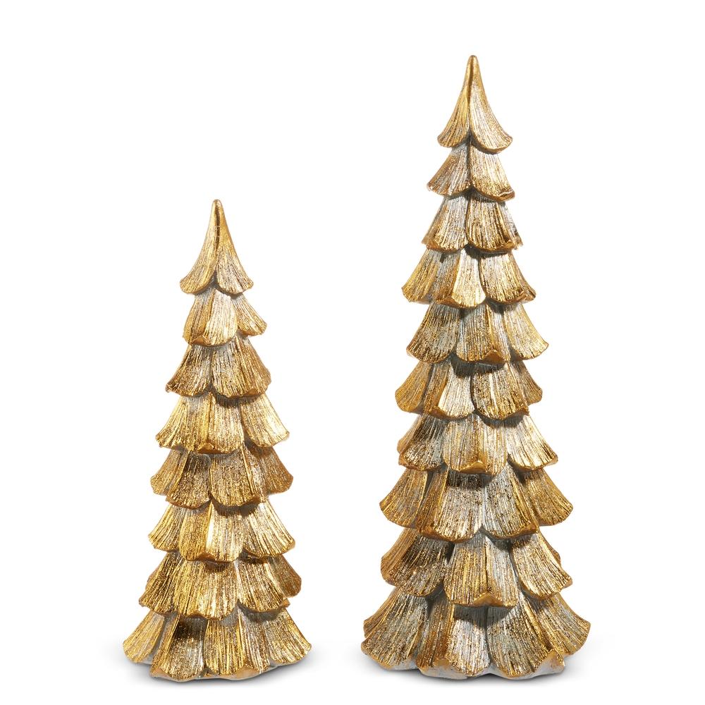 RAZ Imports *SB* 17.5" Rustic Gold Trees