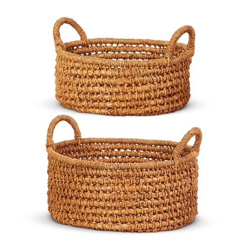 RAZ Imports *SB* 17" Eyelet Woven Baskets
