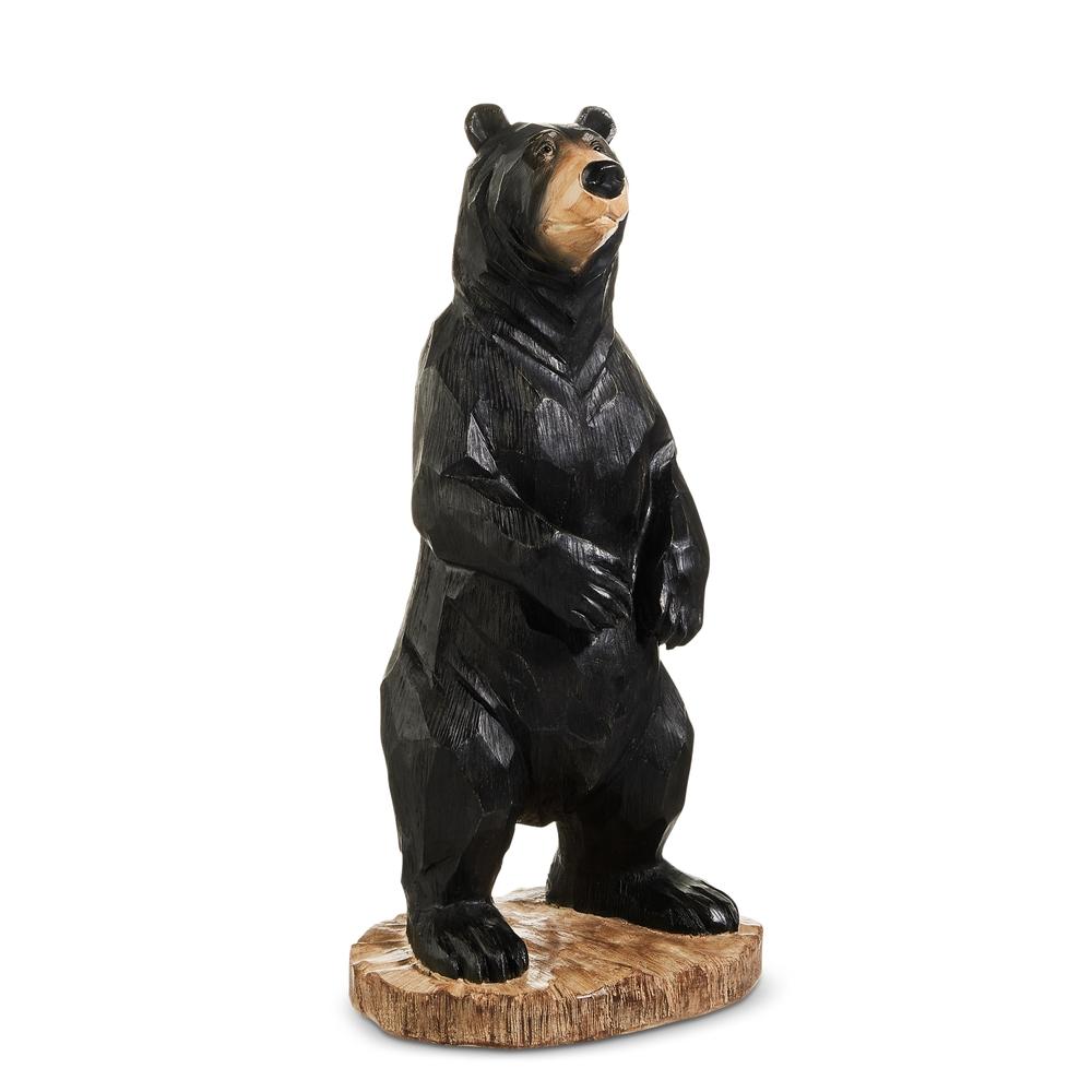RAZ Imports *SB* 17" Wood Look Carved Bear