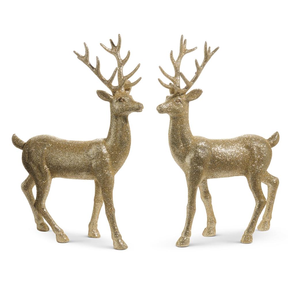 RAZ Imports *SB* 18" Champagne Glitter Deer