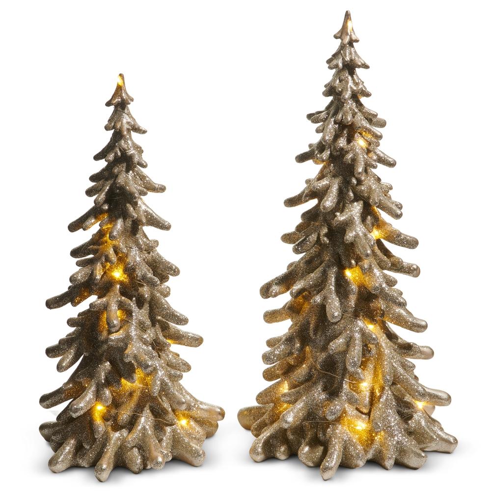 RAZ Imports *SB* 18" Champagne Glitter Trees