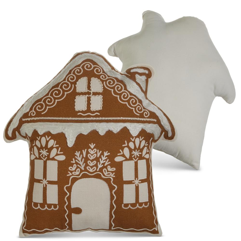 RAZ Imports *SB* 18" Gingerbread House Pillow