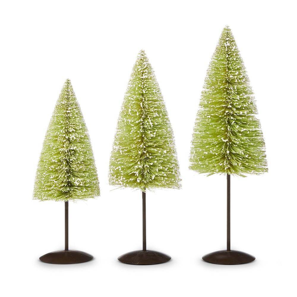 RAZ Imports *SB* 18" Green Bottle Brush Trees