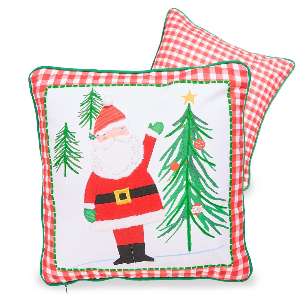 RAZ Imports *SB* 18" Spirited Medley Santa Pillow