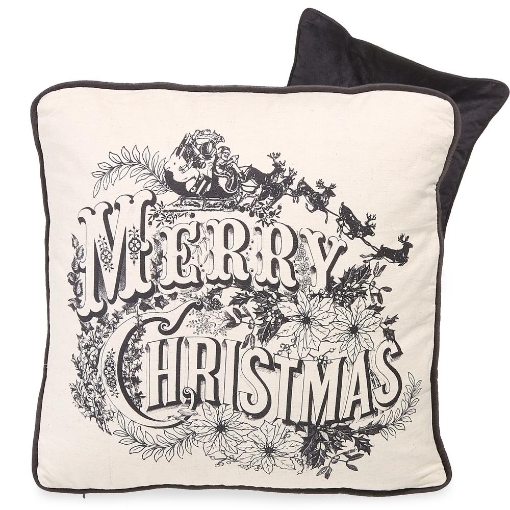 RAZ Imports *SB* 18" Vintage Merry Christmas Pillow