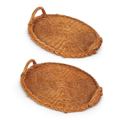 RAZ Imports *SB* 19.5" Handled Woven Trays