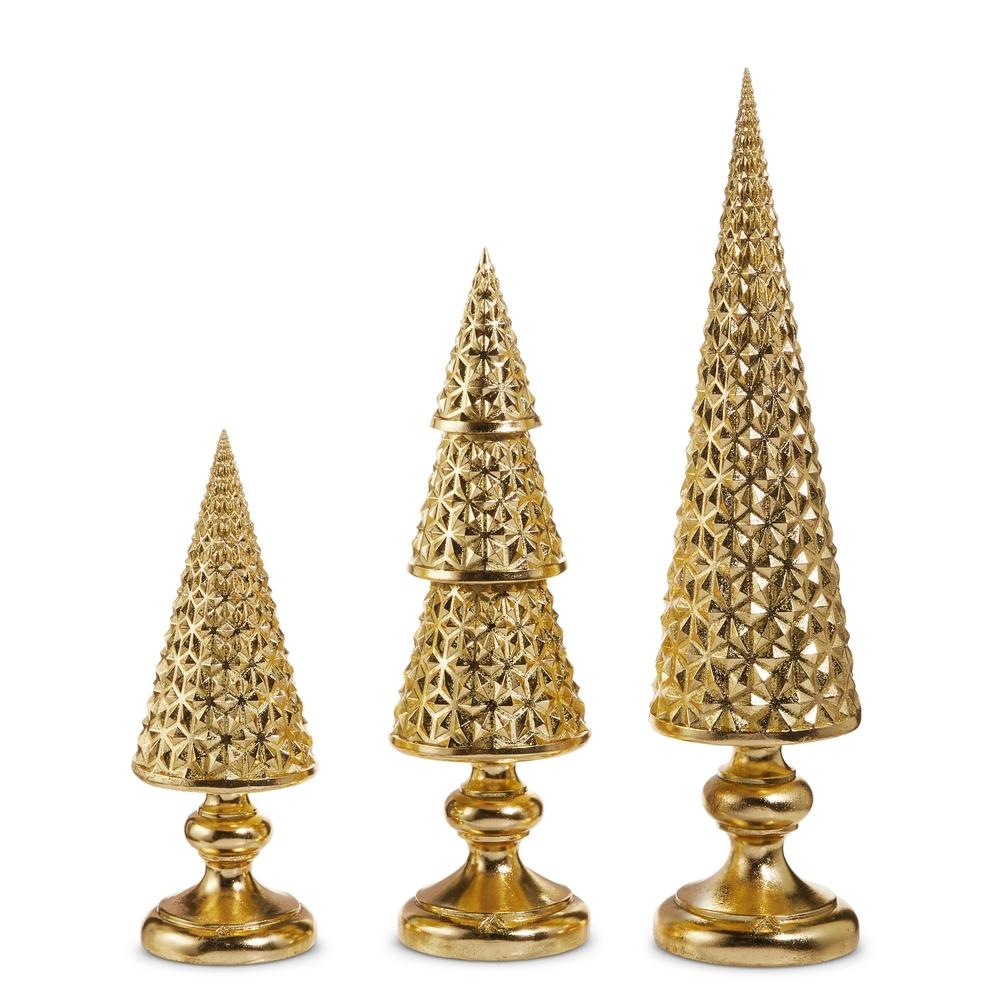 RAZ Imports *SB* 19.75" Gold Metallic Trees