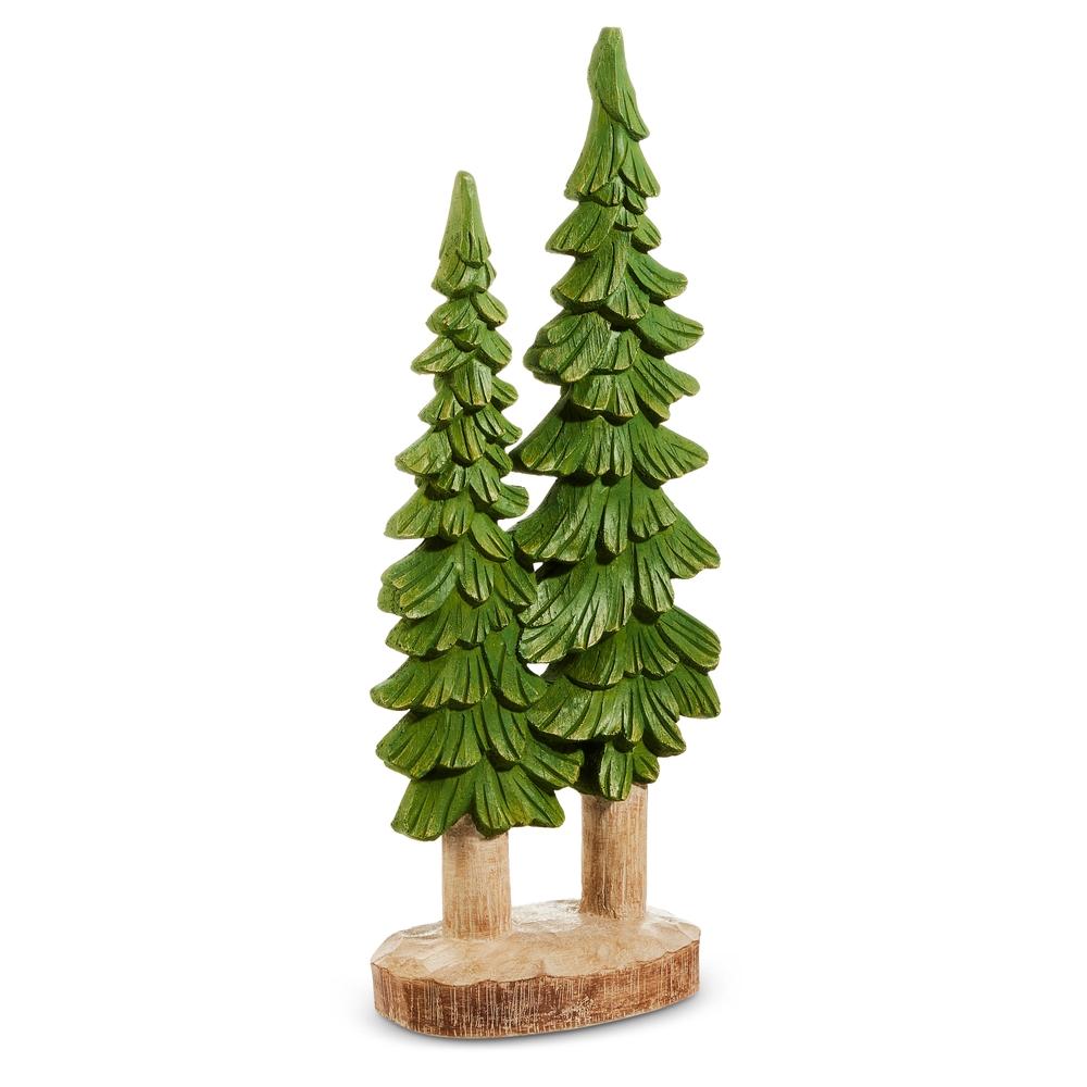 RAZ Imports *SB* 20.5" Green Carved Tree